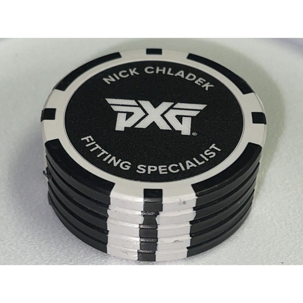 PXG  |  Nick Chladek  |  Golf  Ball Marker |  Poker Chip 1.5”  |  Lot Of 5